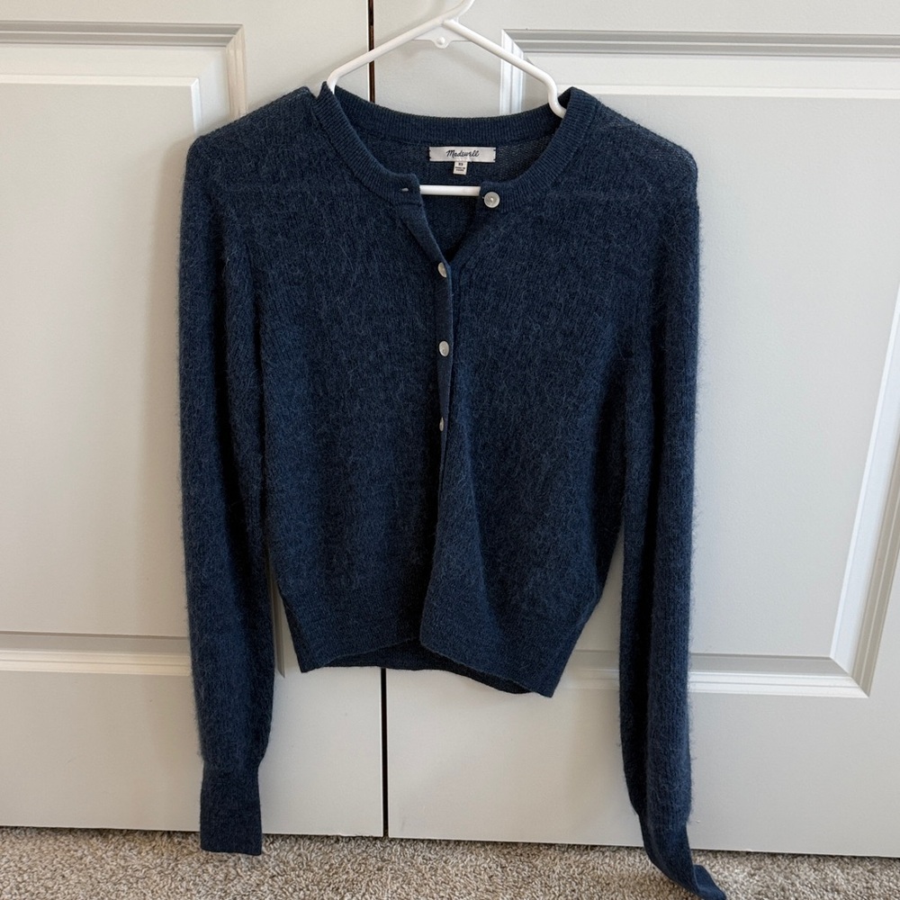 NWOT Madewell Navy Button-Up Cardigan